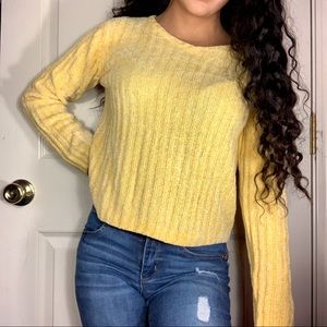 yellow gold glittery long sleeve